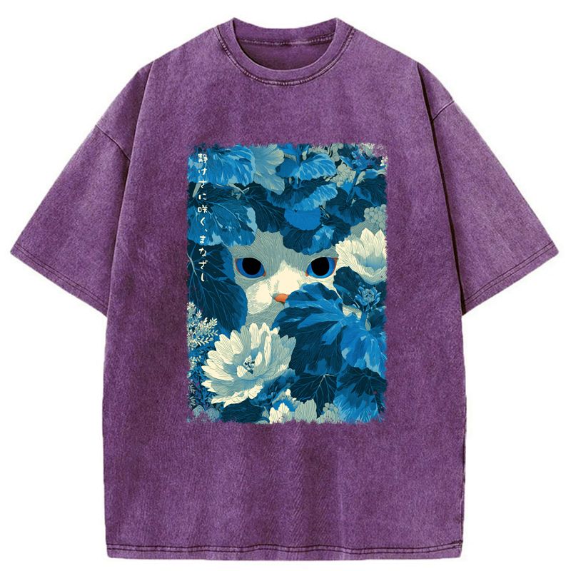 Japanese Style Washed T-Shirt for Casual