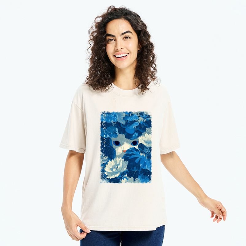 Kyoto-Lion Found Me Yet Washed T-Shirt