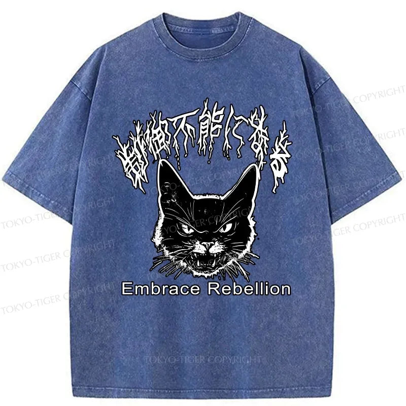 Kyoto-Lion Embrace Rebellion Washed T-Shirt