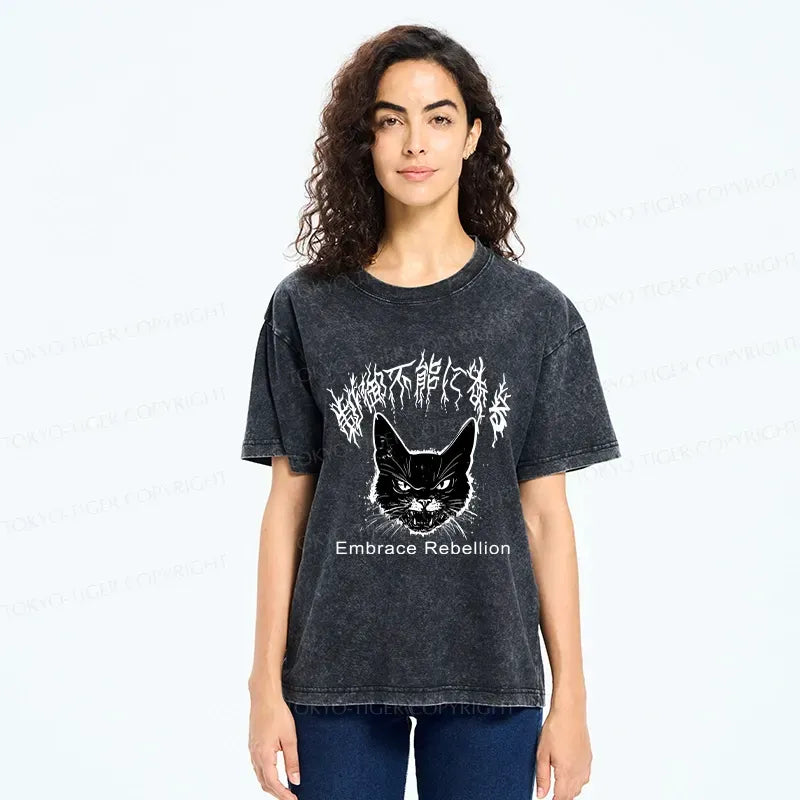 Japanese washed t-shirt for everyday wear