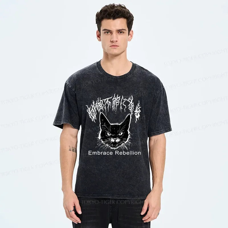 Japanese washed t-shirt for everyday wear