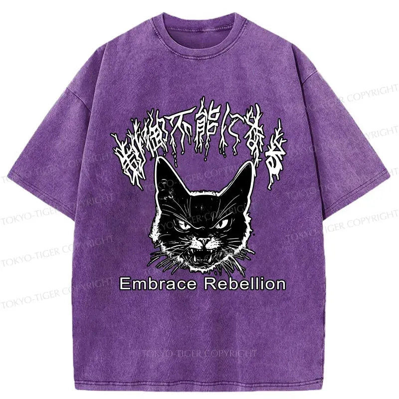 Kyoto-Lion Embrace Rebellion Washed T-Shirt