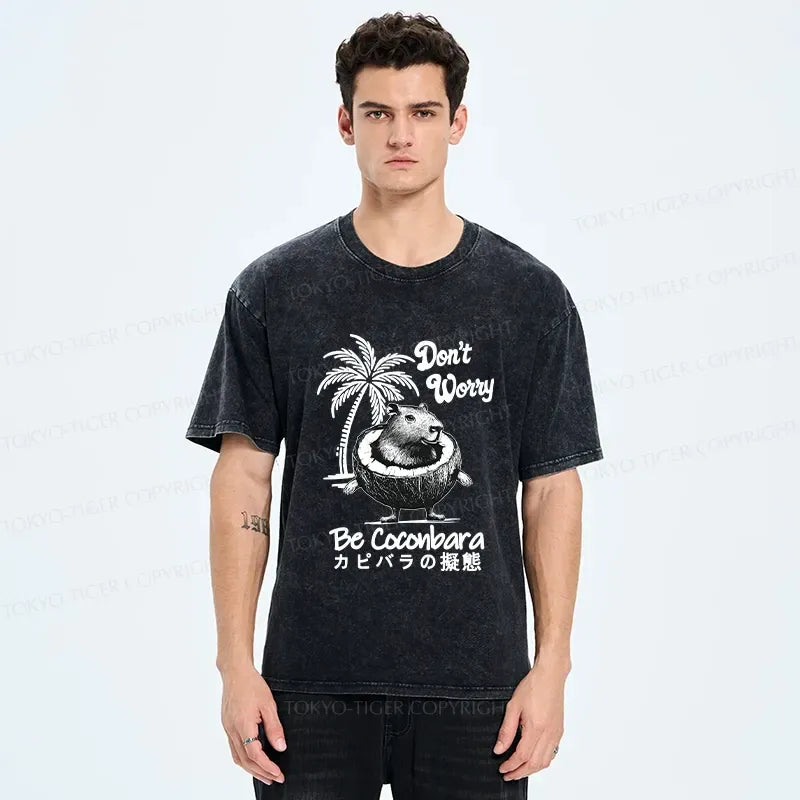 Japanese Washed T-Shirt for Streetwear