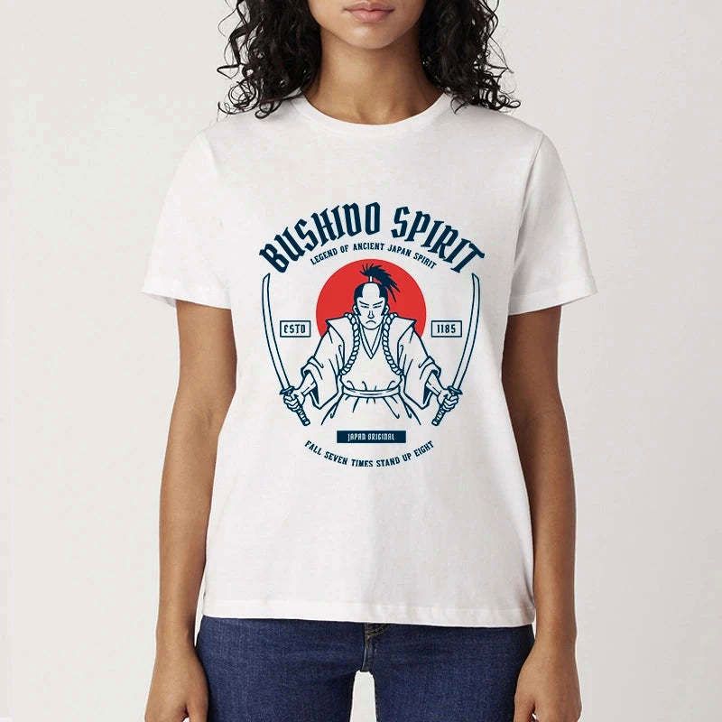 japanese samurai t-shirt for streetwear