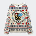 Kyoto-Lion Christmas Bee Christmas Ugly Sweatshirt