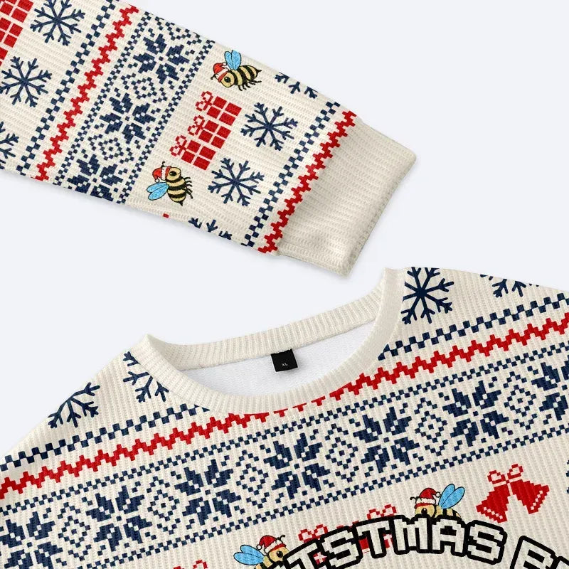 Funny Christmas bee sweatshirt gift idea