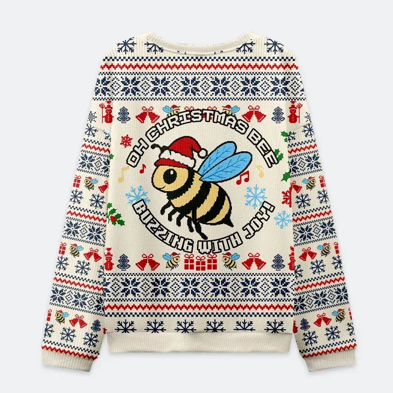 Funny Christmas bee sweatshirt gift idea