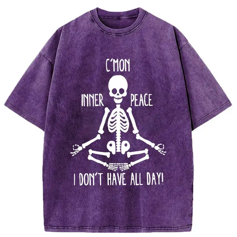 best seller washed cotton yoga t-shirt
