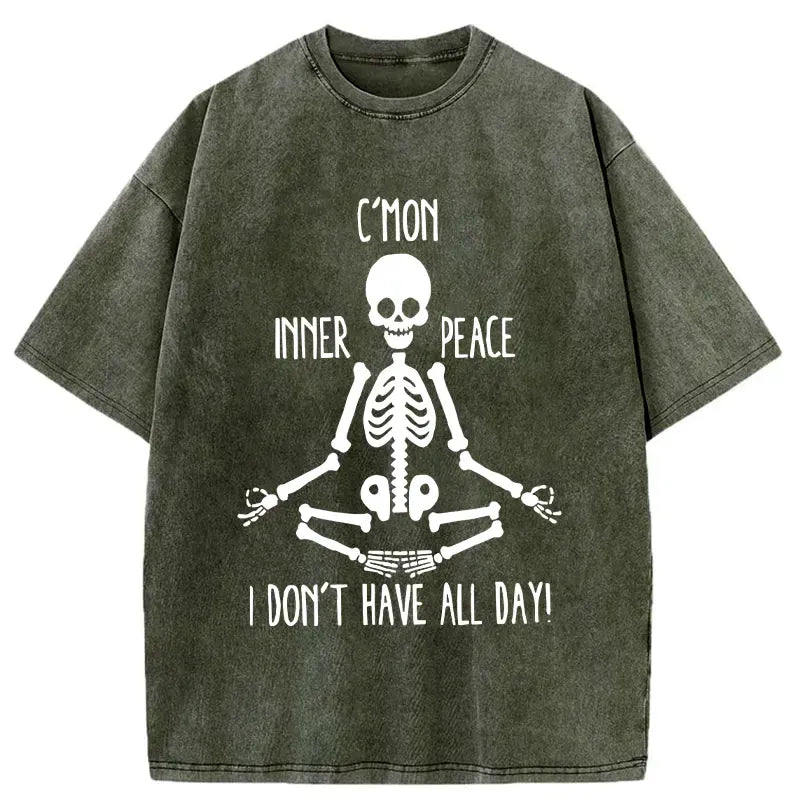 best seller washed cotton yoga t-shirt