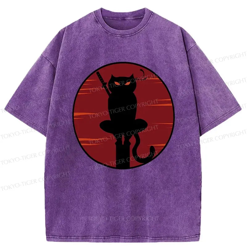 Washed Cotton T-Shirt for Summer