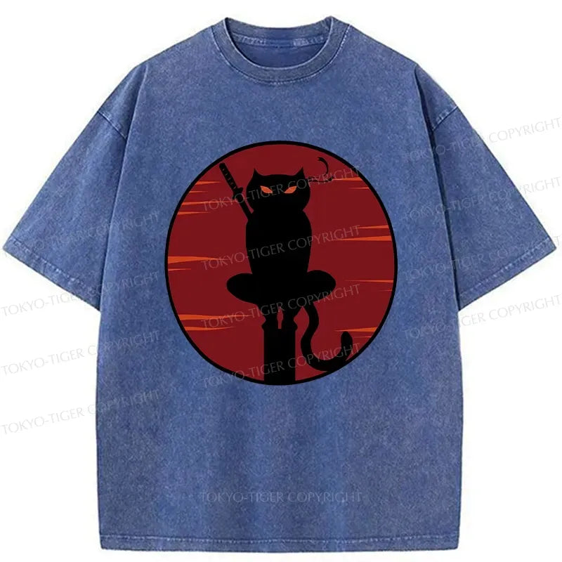 Washed Cotton T-Shirt for Summer