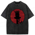 Washed Cotton T-Shirt for Summer