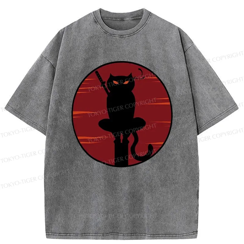 Washed Cotton T-Shirt for Summer