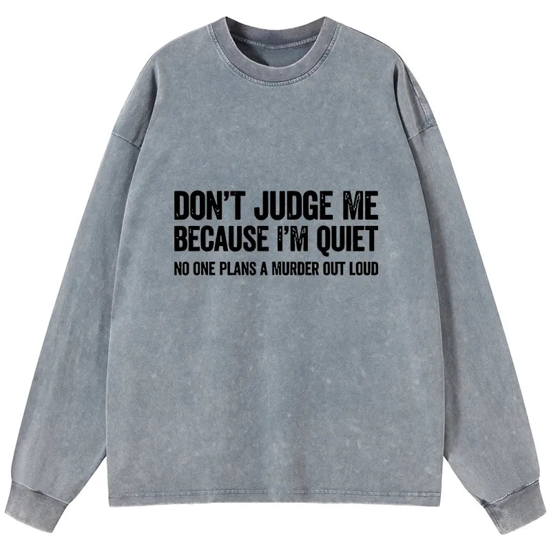 Kyoto-Lion Sarcastic Funny Quote Washed Long Sleeve T-Shirt