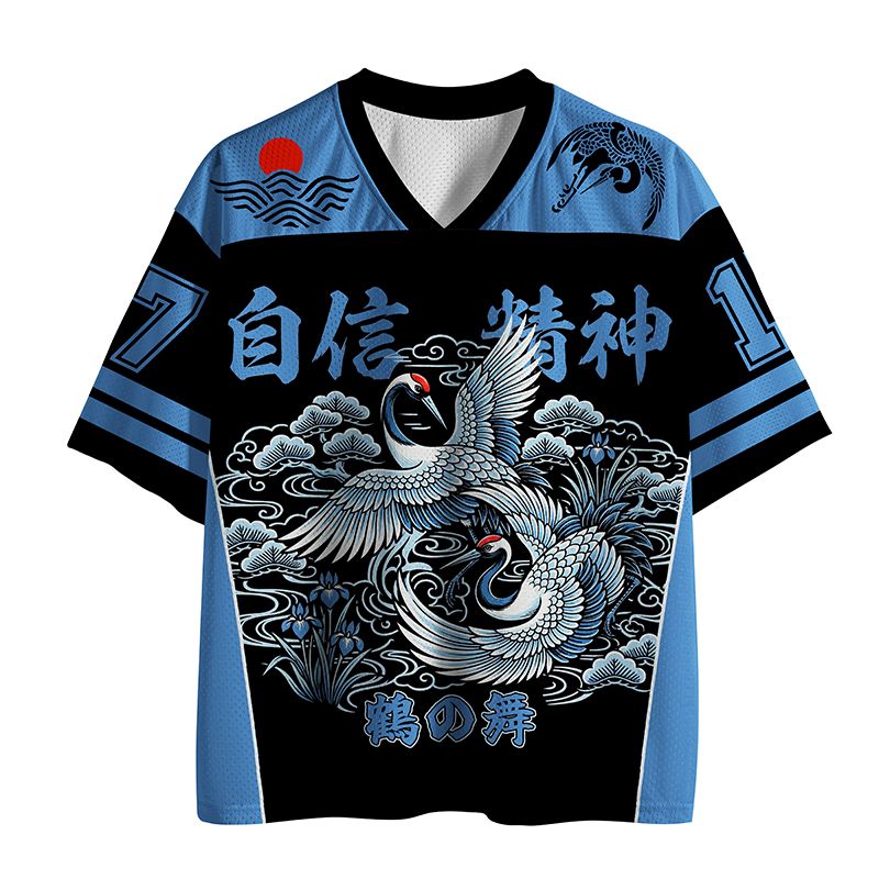 Kyoto-Lion The Grace Of Crane Mesh Jersey