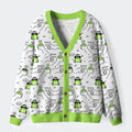 Kyoto-Lion Dishonest Frog Ugly Cardigan Sweater