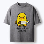 Kyoto-Lion Duck With A Knife Washed T-Shirt
