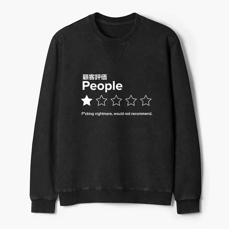Kyoto-Lion Evaluation People Washed Terry Sweatshirt