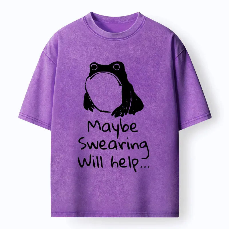 unhappy frog washed t-shirt for everyday wear