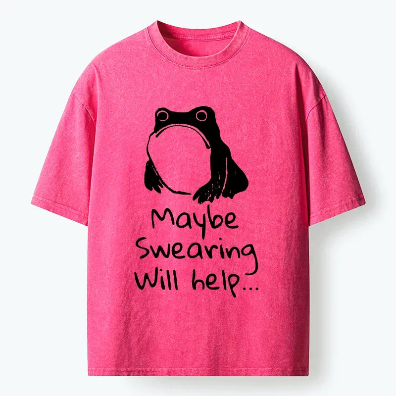 unhappy frog washed t-shirt for everyday wear