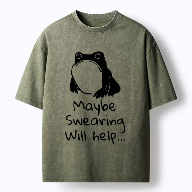 sarcastic frog vintage t-shirt for street style