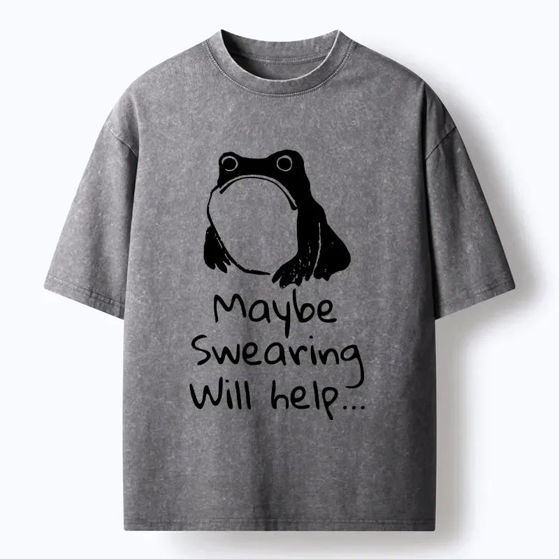 Kyoto-Lion Unhappy Frog Washed T-Shirt