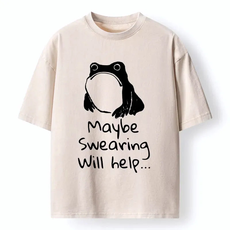 Kyoto-Lion Unhappy Frog Washed T-Shirt