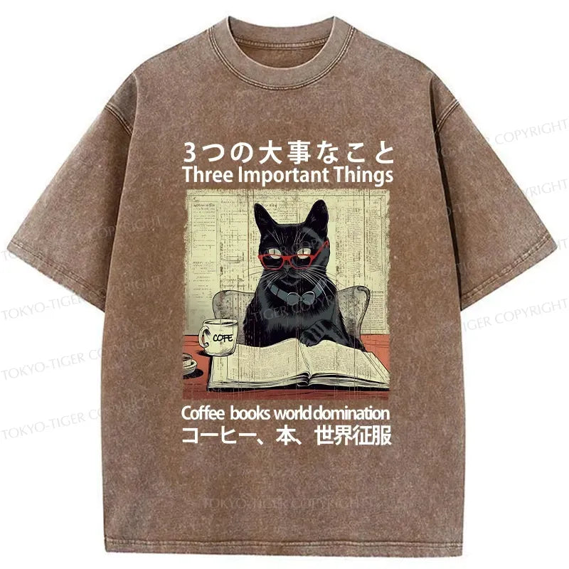 Kyoto Cat Cotton T-Shirt for Streetwear