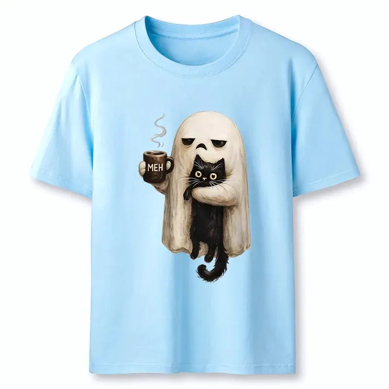 Japanese Ghost Cat Vintage T-Shirt