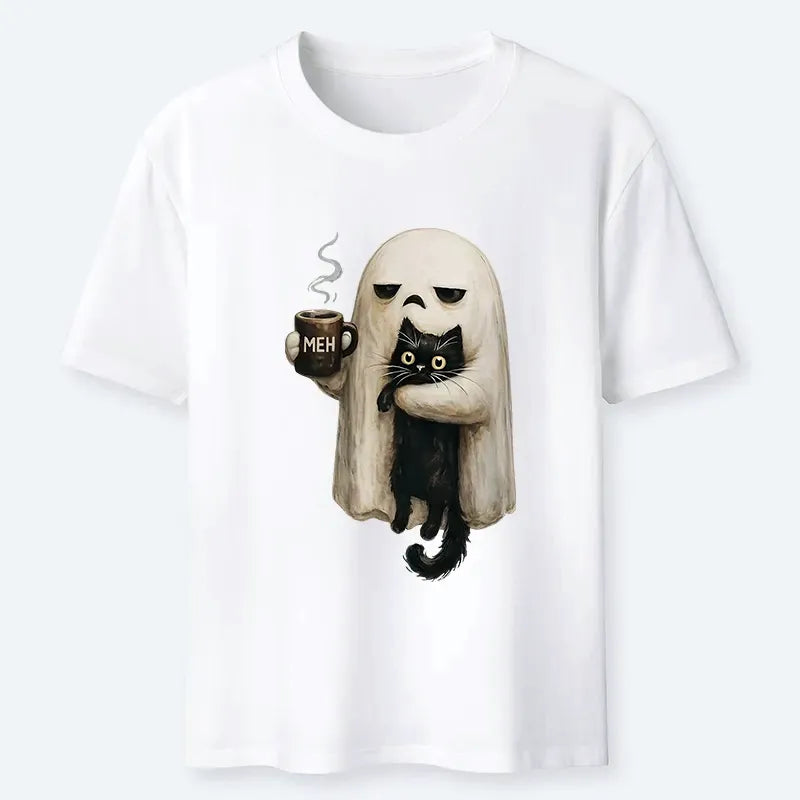Japanese Ghost Cat Vintage T-Shirt