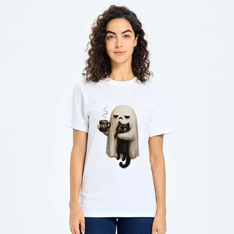 Japanese Ghost Cat Vintage T-Shirt