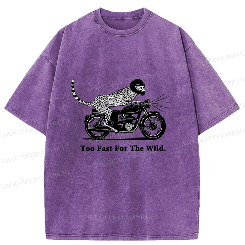 kyoto lion cheetah washed tee
