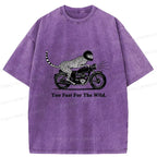 kyoto lion cheetah washed tee