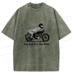 kyoto lion cheetah washed tee
