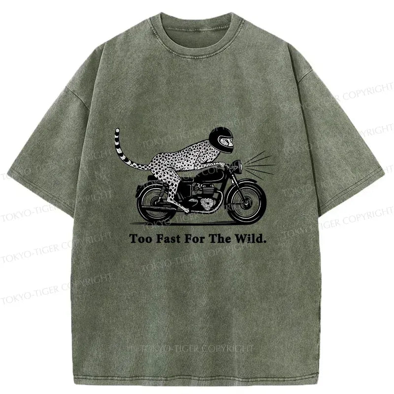kyoto lion cheetah washed tee