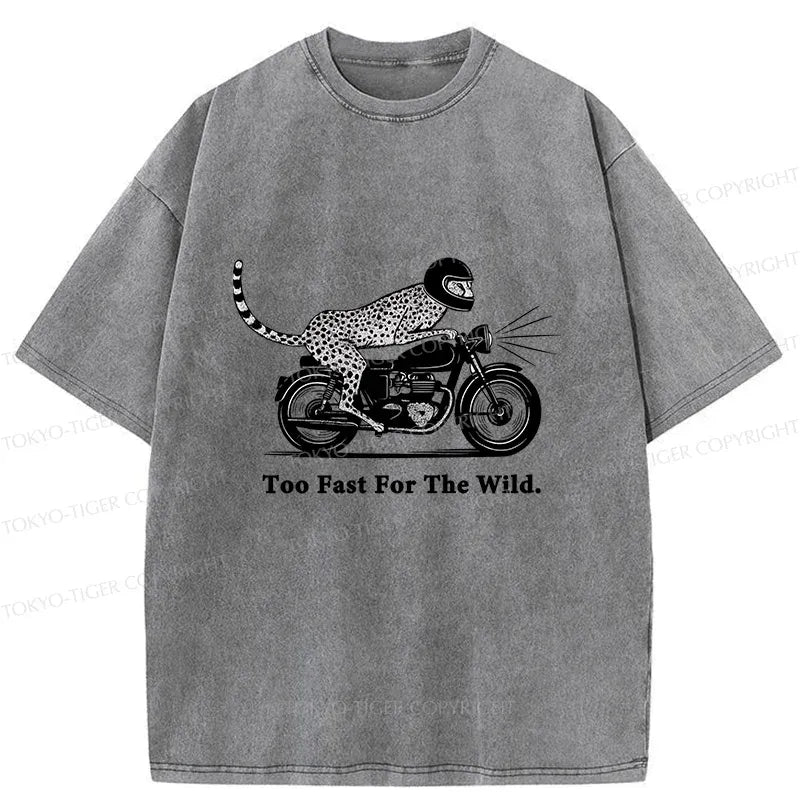 kyoto lion cheetah washed tee