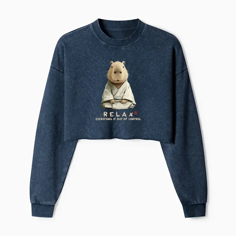 japanese style capybara sweatshirt gift for her