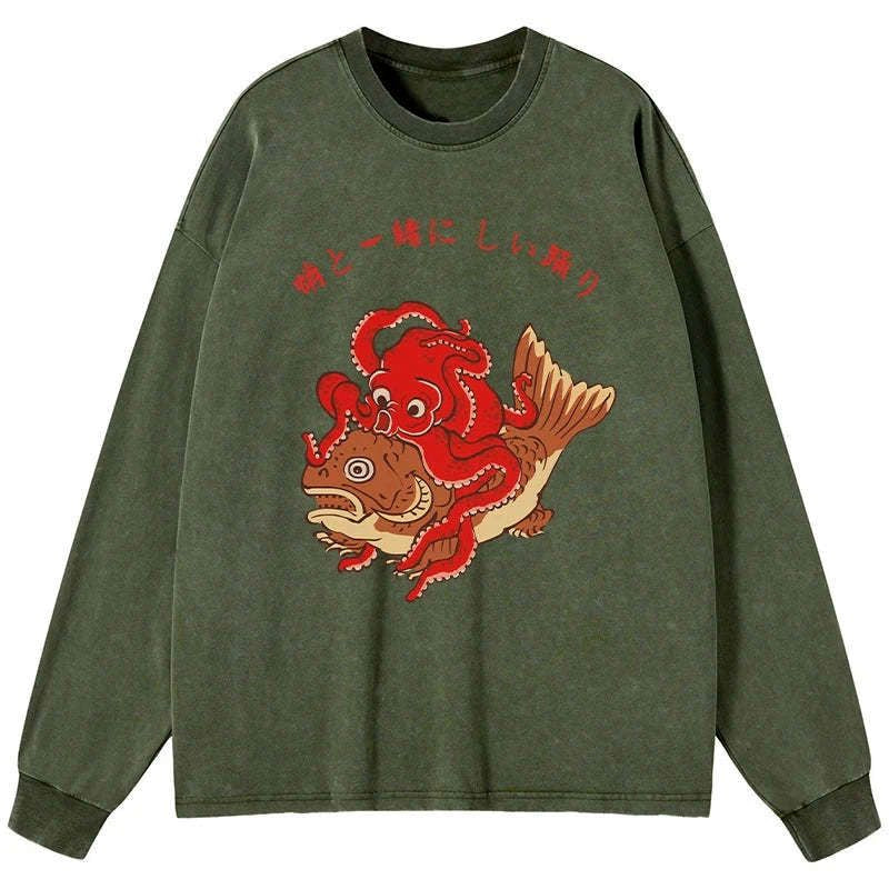 kyoto lion washed unisex tee