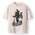 Japanese Cat Skateboarding Gift for Him