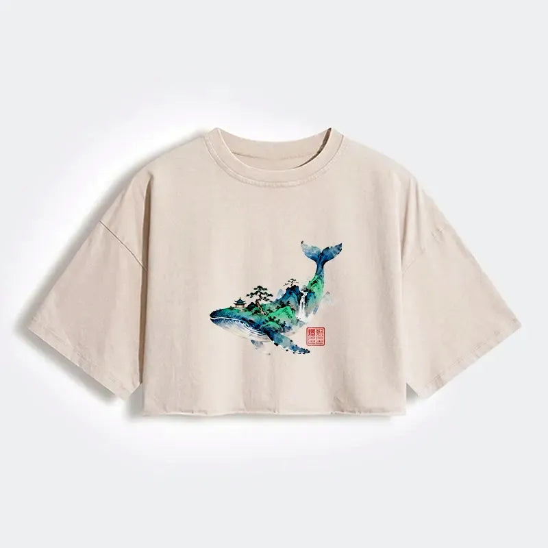 washed crop top on sale for women