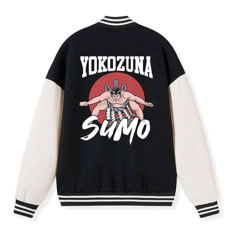 Kyoto-Lion Yokozuna Sumo Embroidery Varsity Jacket