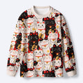 Kyoto-Lion Lucky Cat Eco-Friendly Long Sleeve T-Shirt
