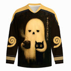Kyoto-Lion No Hope But A Cat Long-Sleeve Hockey Jersey