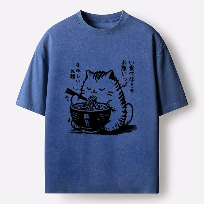japanese washed t-shirt for daily wear