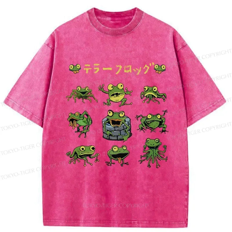Kyoto-Lion Washed T-Shirt for Daily Wear