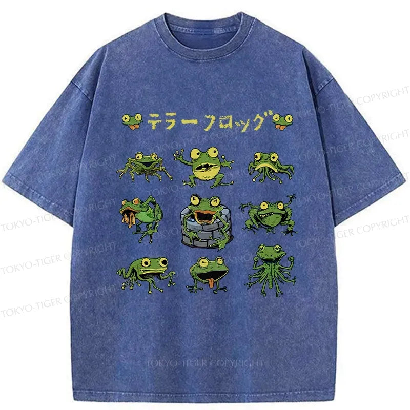 Japanese Frog T-Shirt for Streetwear