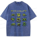 Japanese Frog T-Shirt for Streetwear