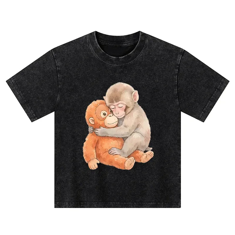 Kyoto-Lion Poor Punch Kids Washed T-Shirt