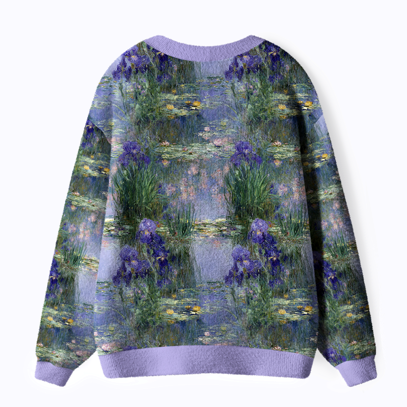 Kyoto-Lion Monet's Garden Ugly Cardigan Sweater