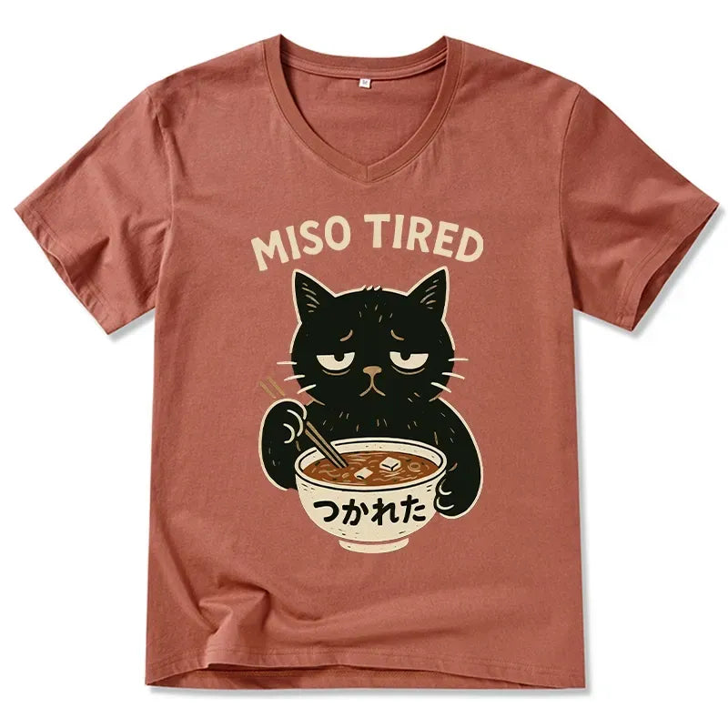 Kyoto-Lion I¡¯m So Tired V-Neck Classic T-Shirt